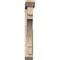 Ekena Millwork Merced Slat Smooth Bracket w/ Offset Brace, Douglas Fir, 5 1/2"W x 32"D x 38"H BKT0604X32X38MRC06SDF - alternate 3